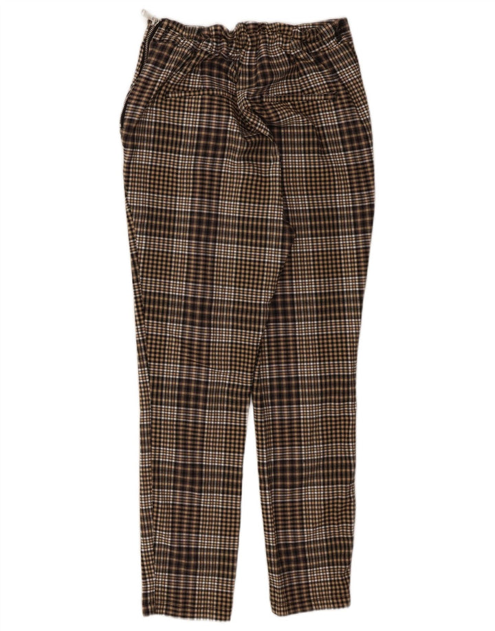 Zara Womens Cropped Trousers Large W30 L24 Brun ternet
