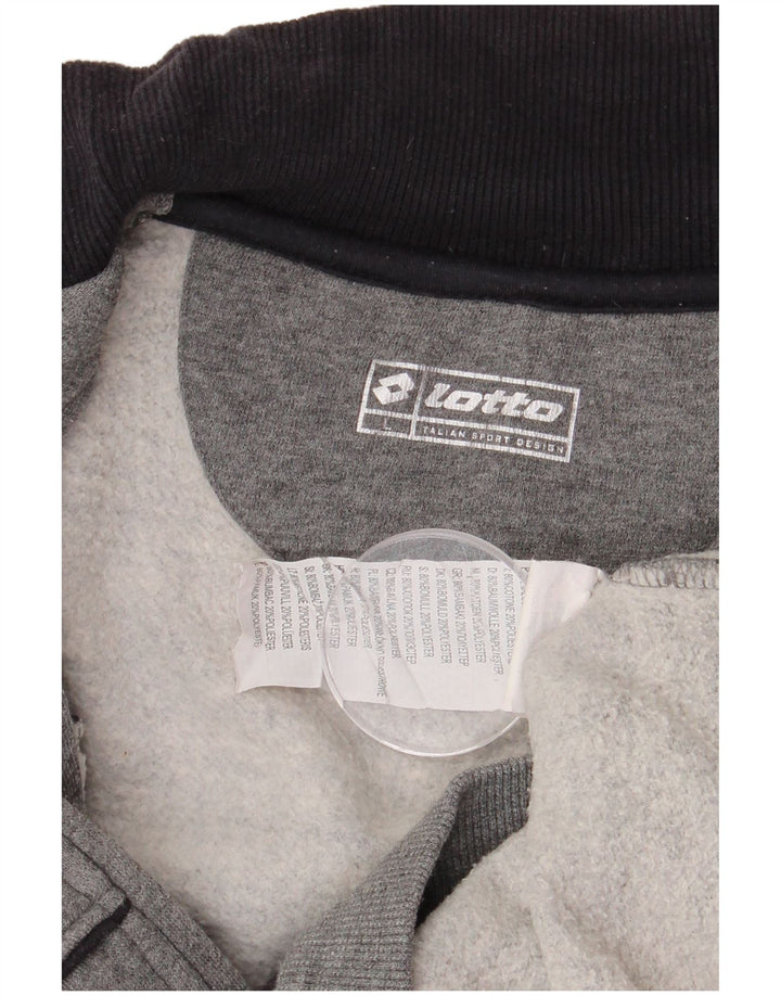 Lotto Herre træningsdragt Topjakke Stor Grå Colourblock Bomuld
