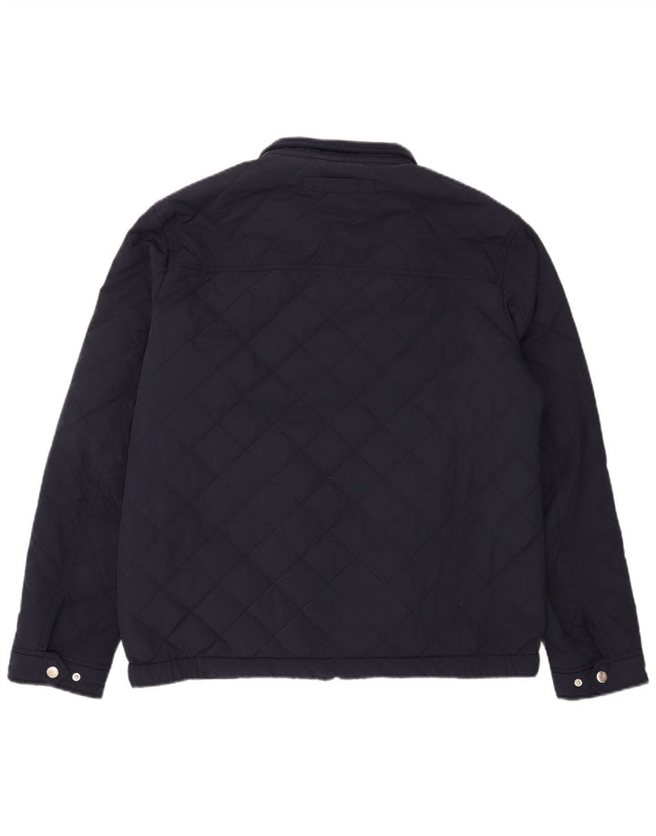 Gant Herre quiltet jakke UK 42 XL Navy Blue Polyester