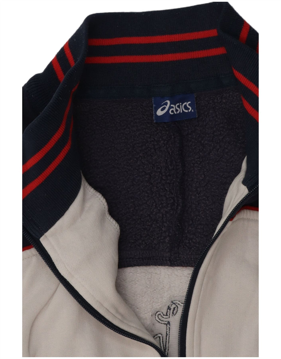 ASICS Grafisk træningsdragt til mænd, topjakke, stor hvid farveblok