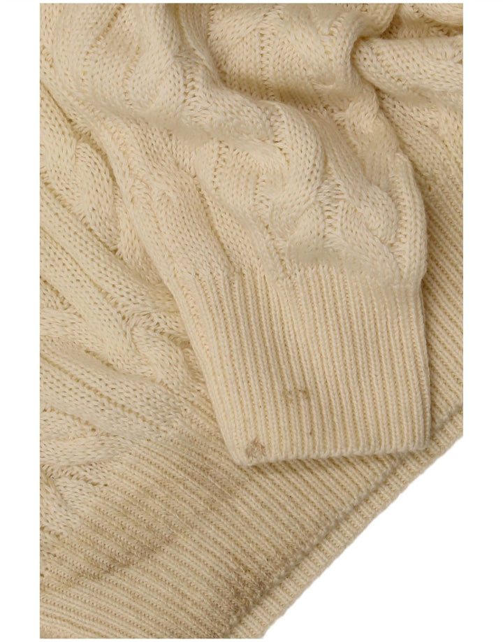 Sonny Bono Herre Crew Neck Jumper Sweater XL Off White Polyester