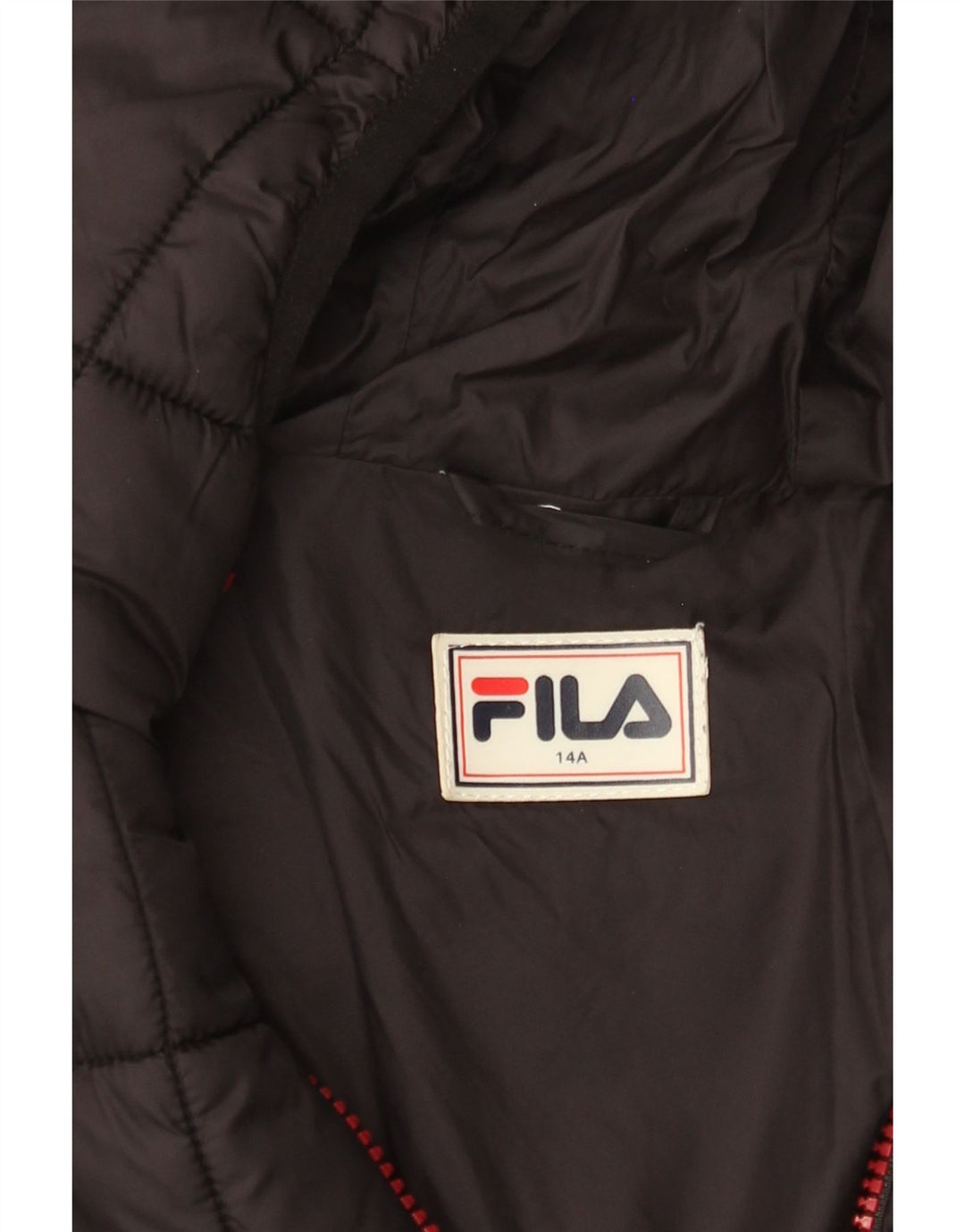 Fila drenge hættejakke 13-14 år sort