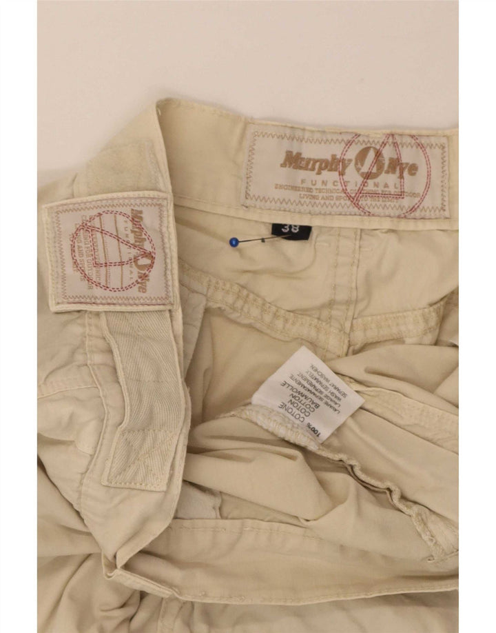 Murphy & Nye Herre Cargo Shorts W38 XL Beige Bomuld