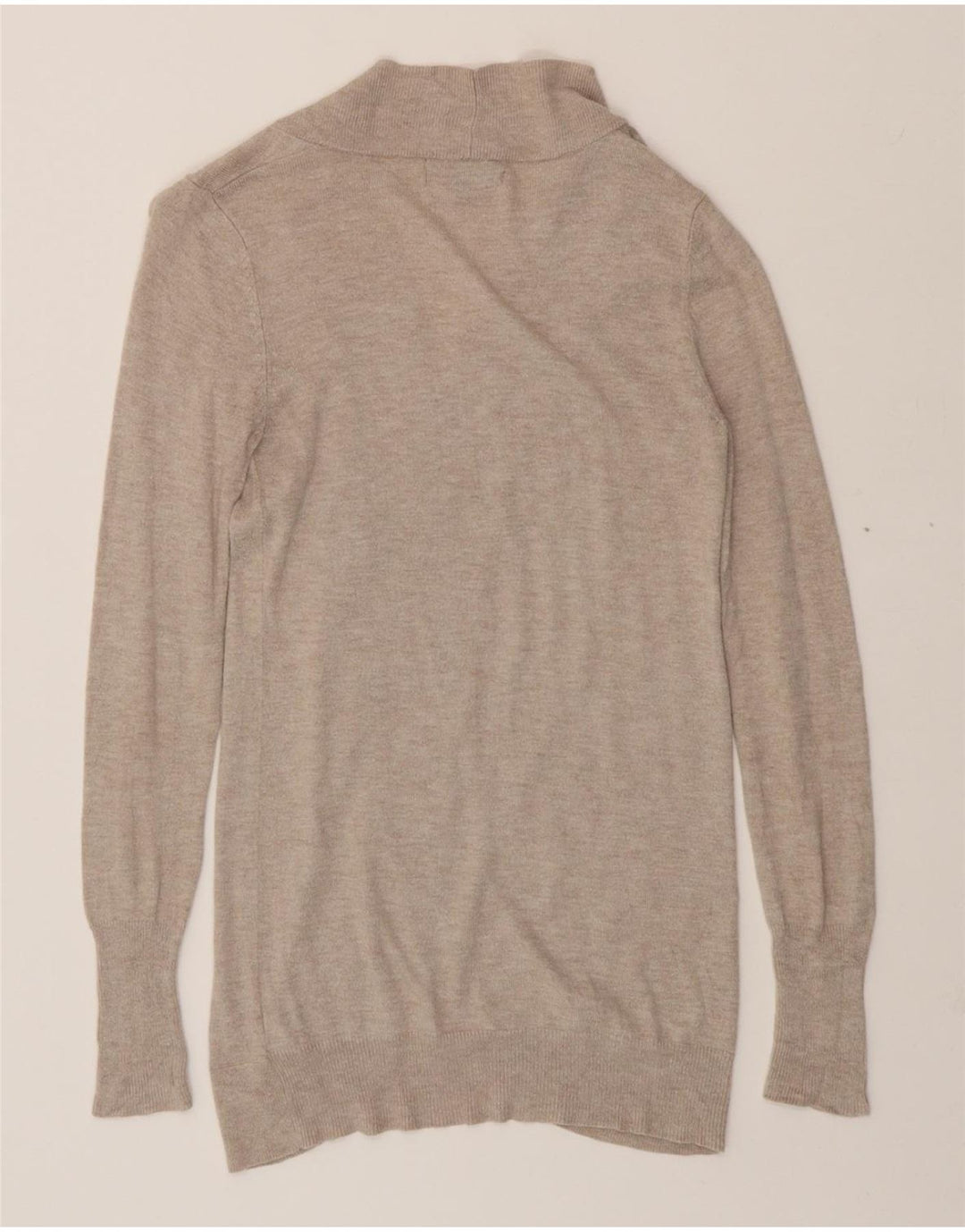 MOSSIMO Womens Open Cardigan Sweater UK 10 Small Grey Nylon Vintage Mossimo and Second-Hand Mossimo from Messina Hembry 