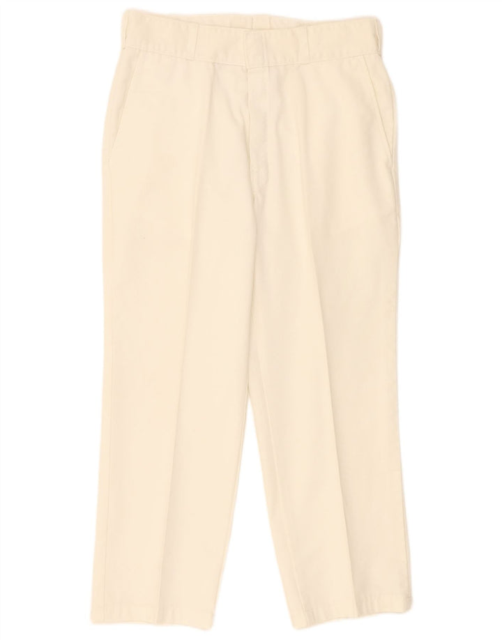 Dickies Lige Chinobukser til kvinder W34 L26 Hvid polyester