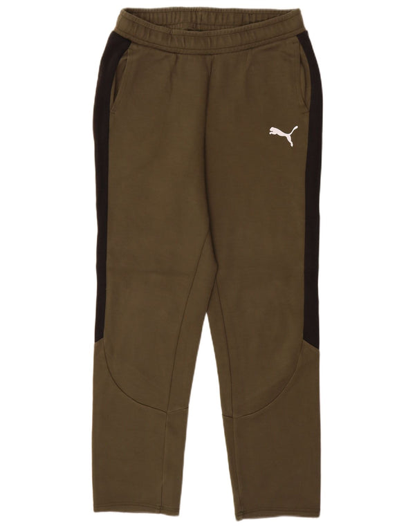Puma Træningsdragtsbukser til drenge 15-16 år Khaki Colourblock Bomuld