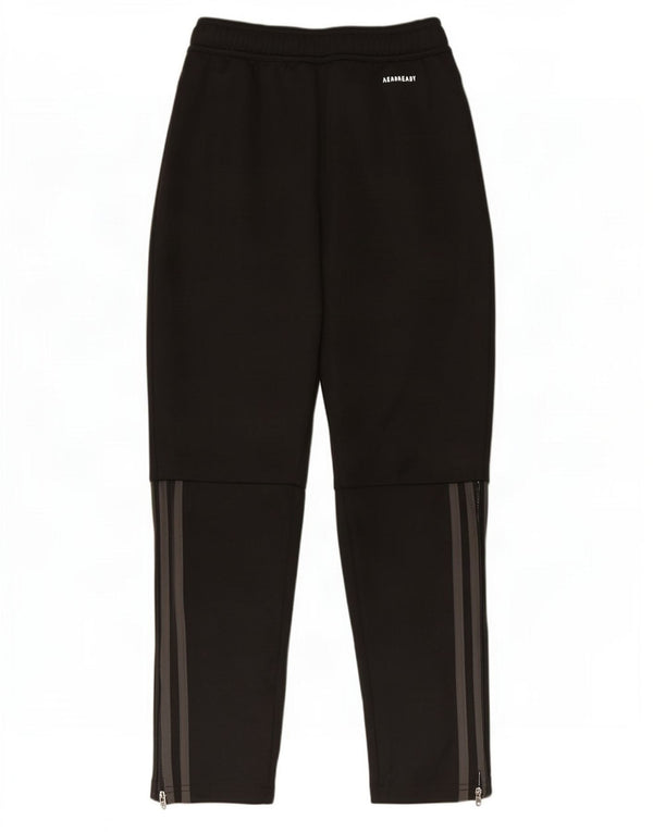 Adidas Boys Aeroready Tracksuit Bukser 11-12 år Sort Polyester
