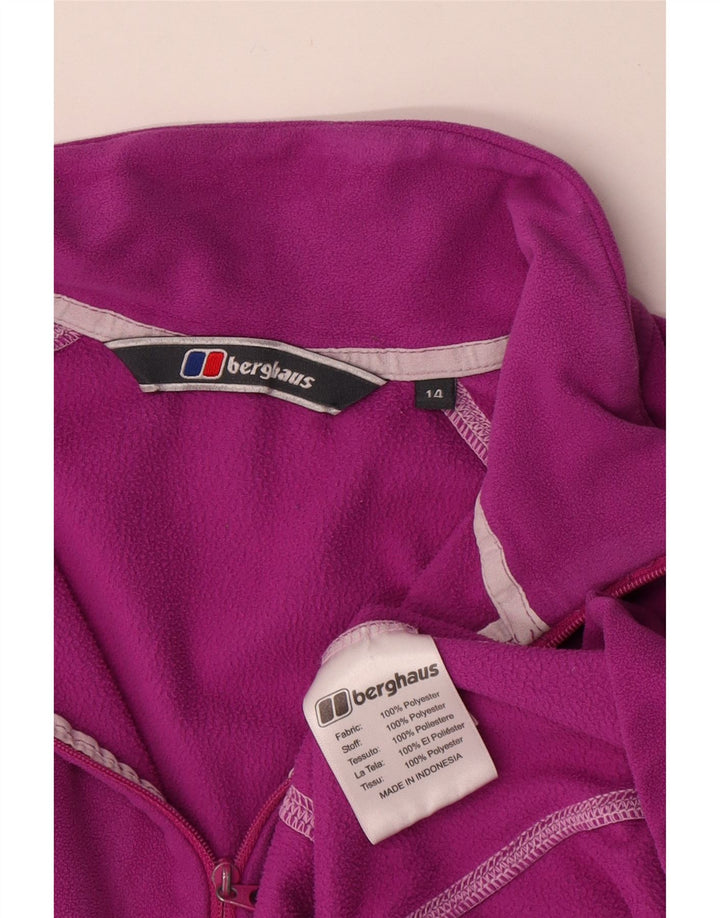 Berghaus Dame Fleece Jumper med lynlås DK 14 Stor Pink Polyester