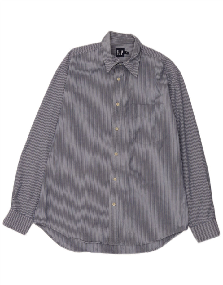 Gap Herre Loose Fit skjorte lille blå nålestribet bomuld