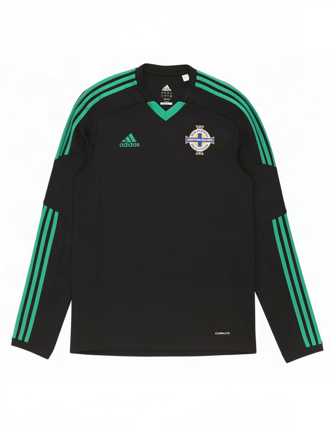 Adidas Herre Irish Football Top Langærmet Medium Sort Polyester