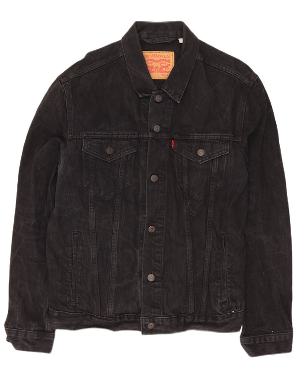 Levi's Herre denimjakke UK 40 Stor sort bomuld