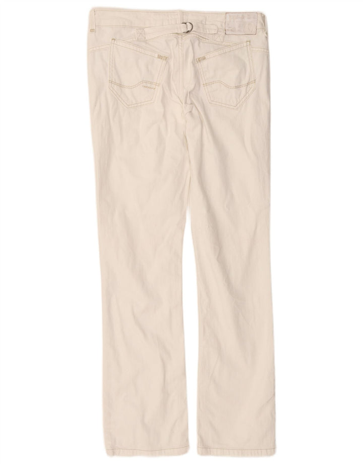 FAT FACE Dame lavtaljede lige jeans UK 12 Medium W32 L31 Hvid