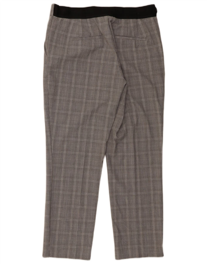 Zara Slim Chino Bukser Large W30 L27 Grå ternet polyester