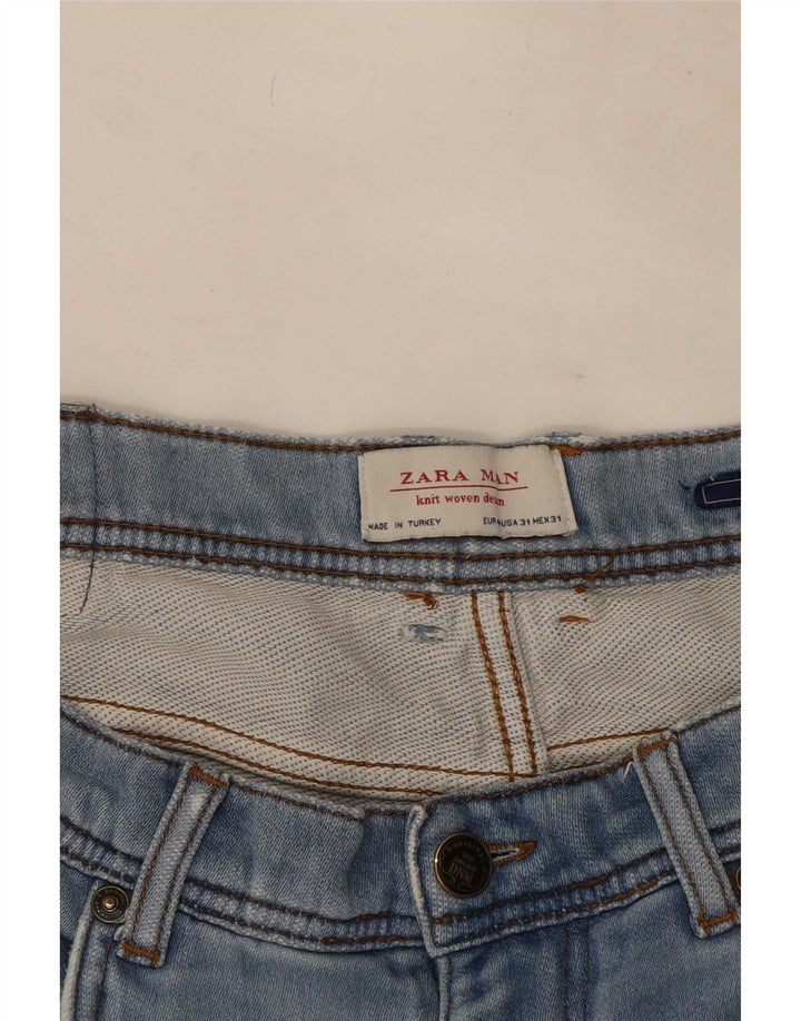Zara Herre Slim Jeans EU 40 Medium W31 L31 Blå