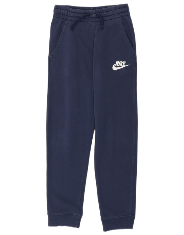 NIKE Grafiske træningsdragtbukser til drenge Joggers 10-11 år Medium Navyblå