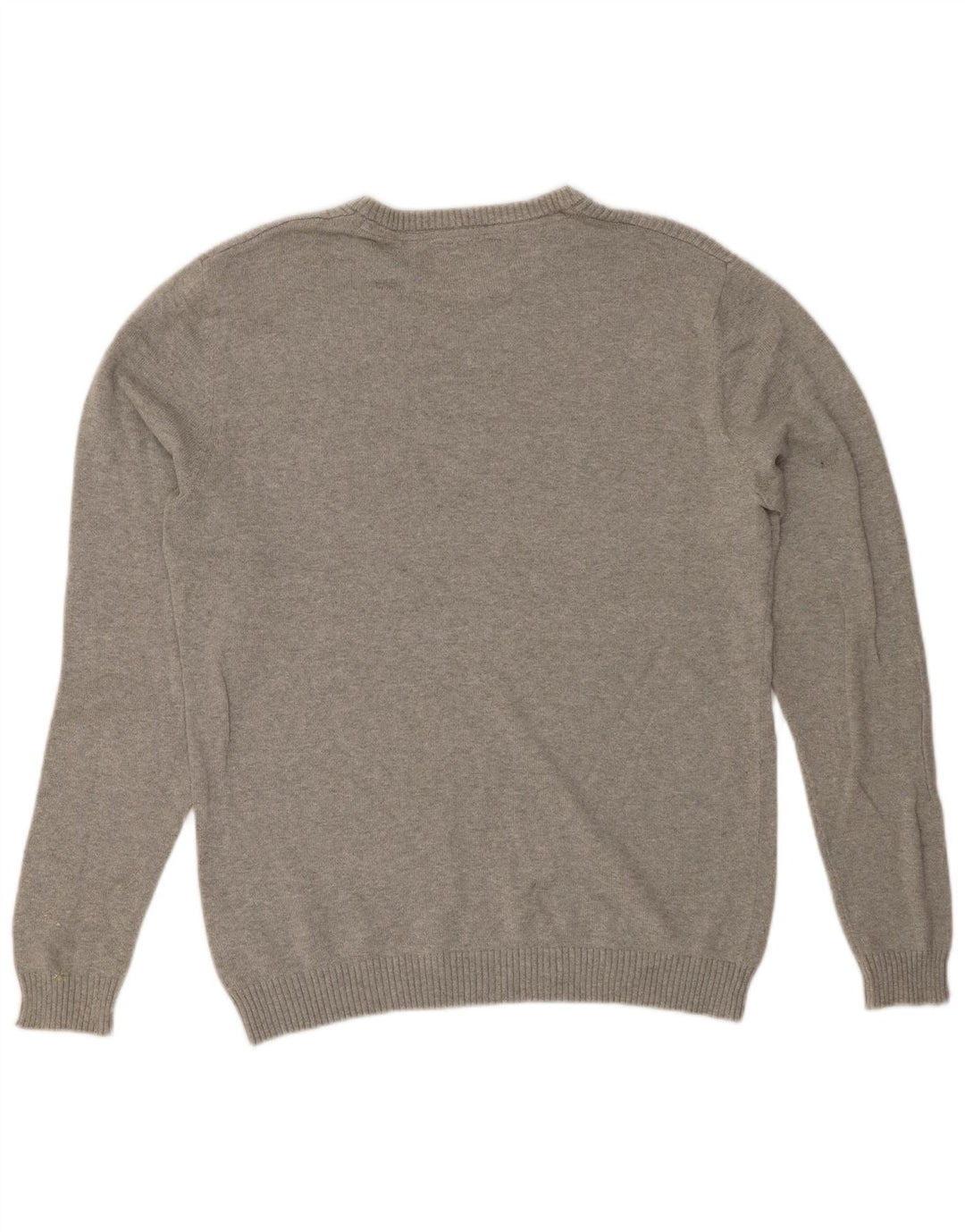 JACK & JONES Herre sweater med rund hals, mellemgrå bomuld
