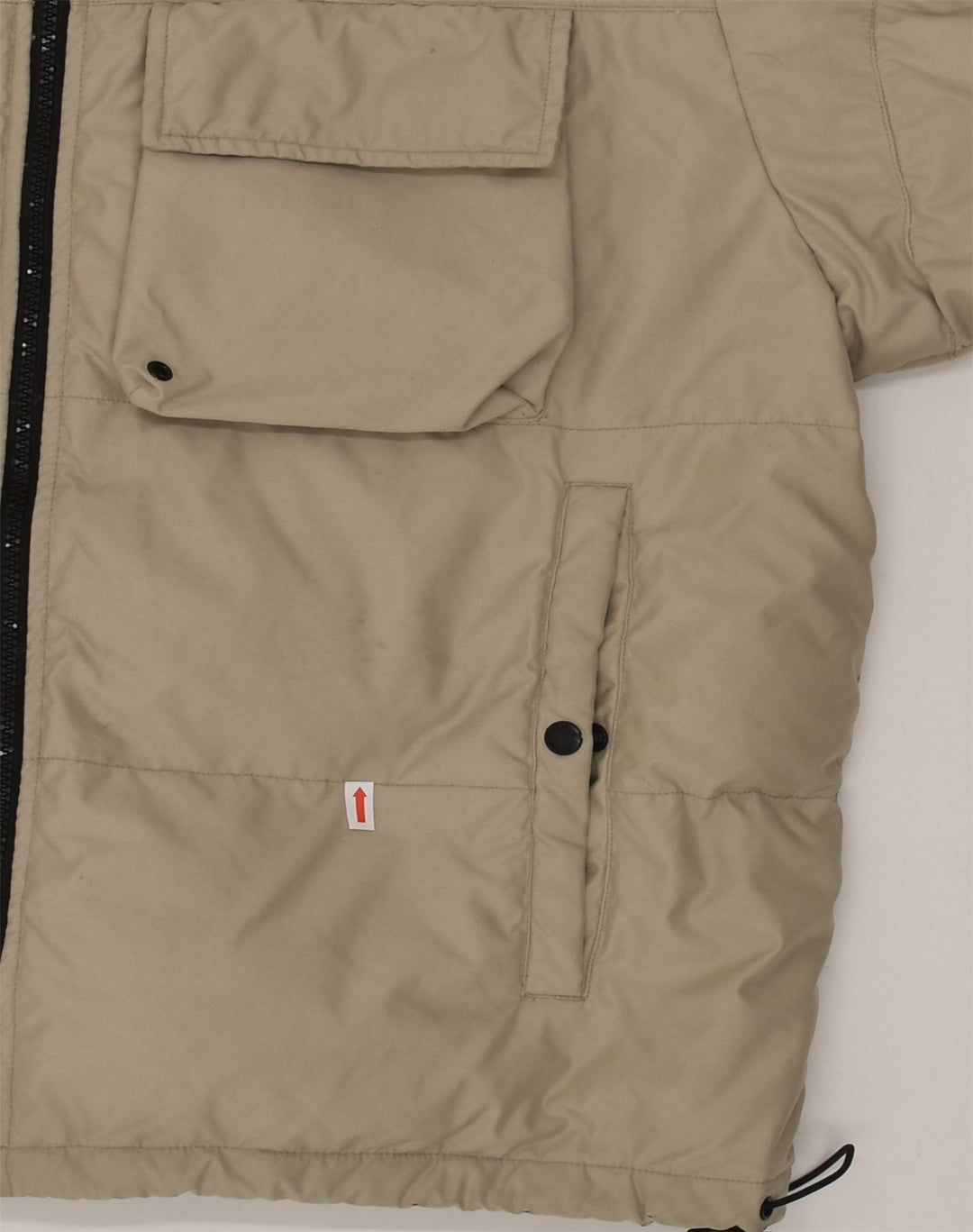 PEPE JEANS Polstret jakke til mænd UK 36 Small Beige Polyester