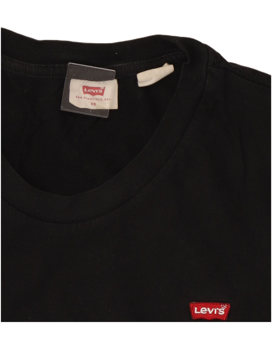Levi's Dame T-Shirt Top UK 6 XS Sort