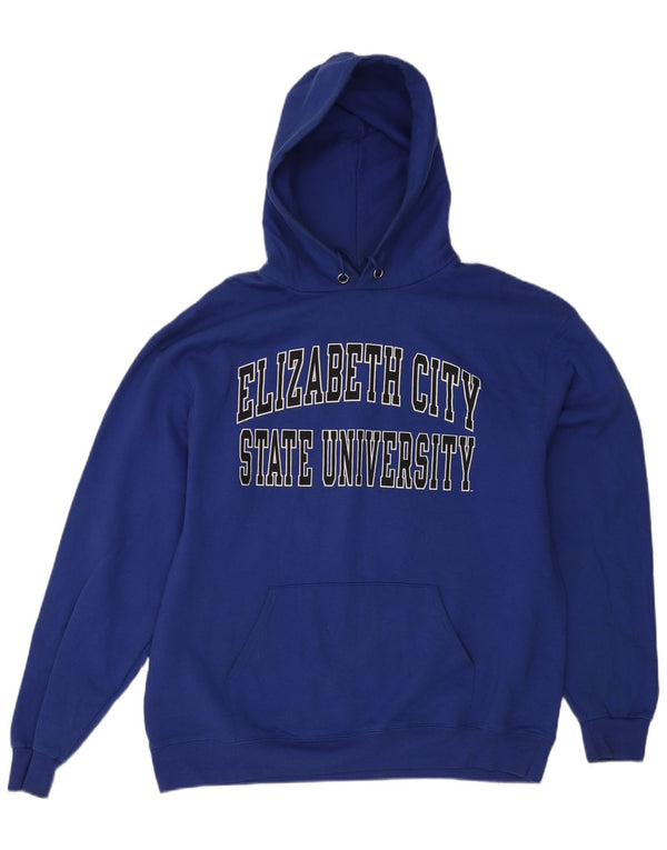 Champion Herre Elizabeth City State University Hoodie Jumper Large Blue