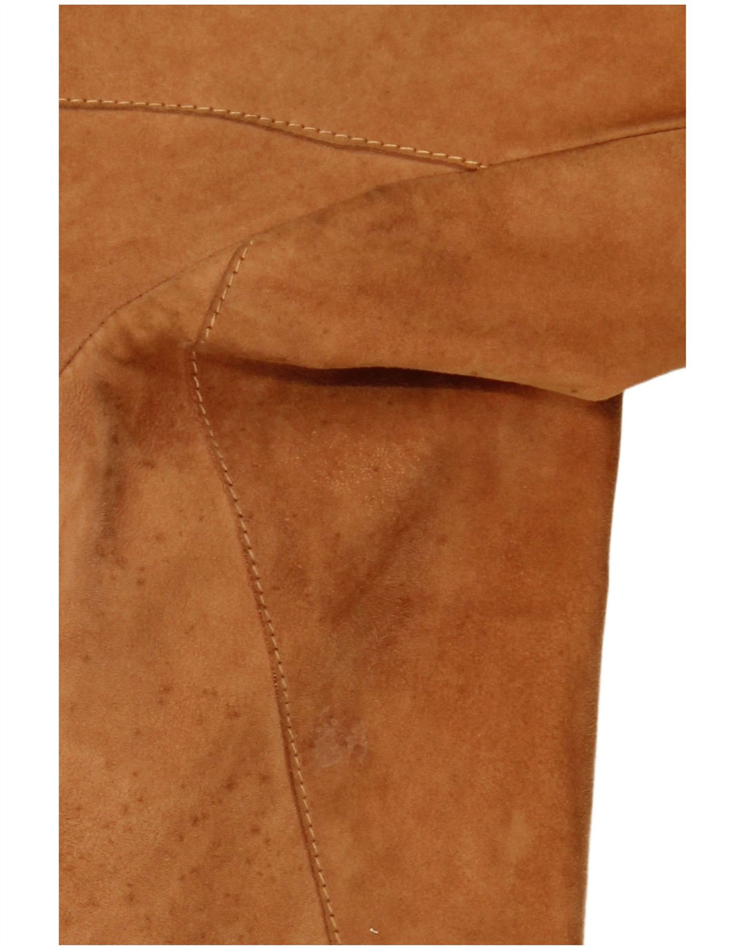 VINTAGE Dame 3-knaps ruskindsblazerjakke IT 42 Medium Brun