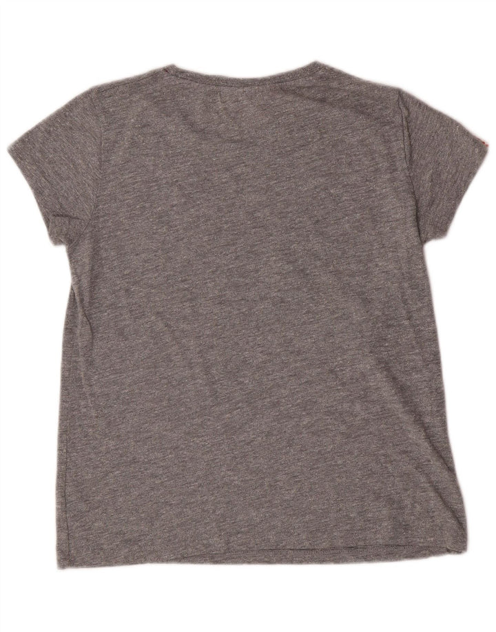 Superdry Herre almindelig grafisk T-shirt top XS grå bomuld
