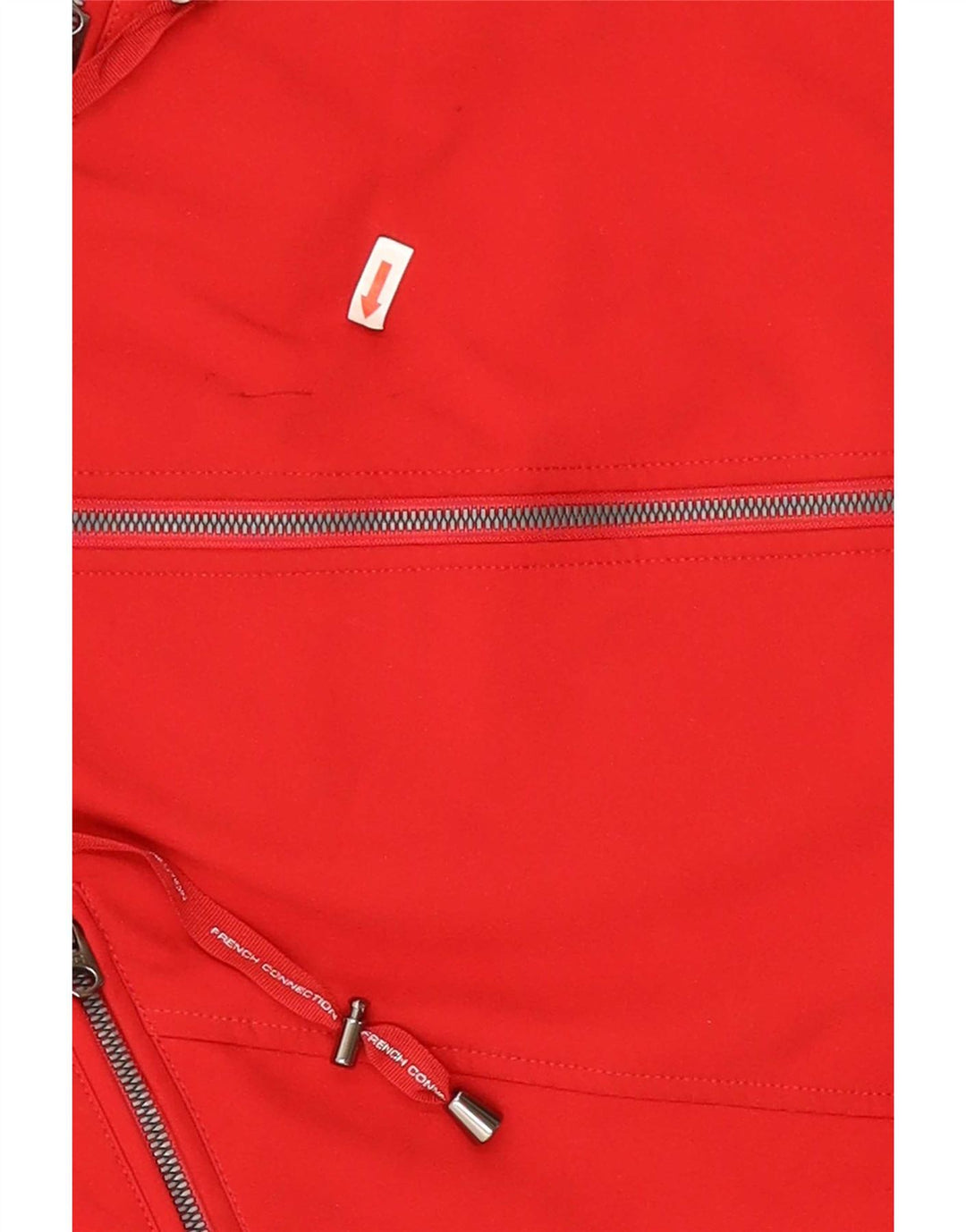 French Connection Dame Hætte Regular Fit regnjakke UK 14 Large Red