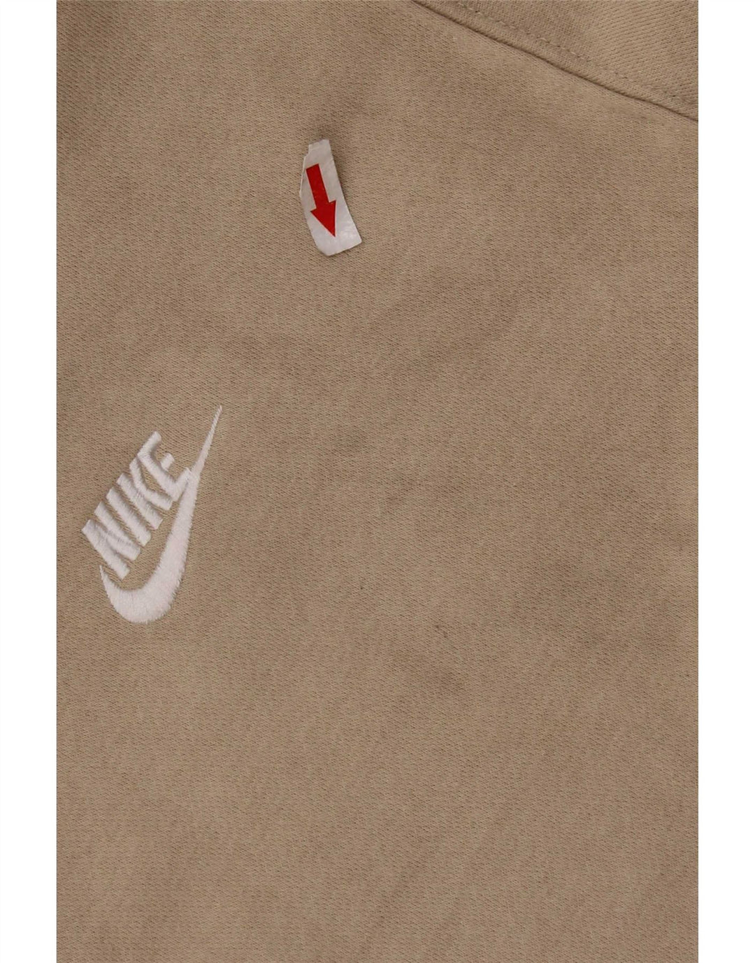 Nike Sweatshirt til mænd, stor beige bomuld