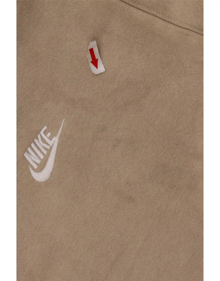 Nike Sweatshirt til mænd, stor beige bomuld