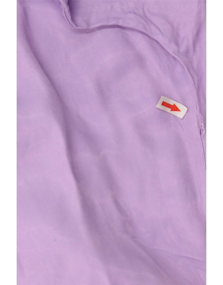 Zara Dame Oversized skjortebluse UK 10 Lille Lilla