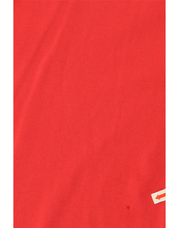 MONCLER Dame Polo Shirt UK 12 Medium Rød