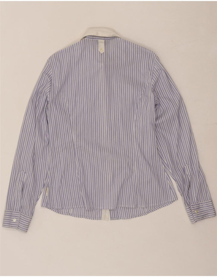 TRUSSARDI JEANS Womens Shirt UK 14 Large Blue Striped Vintage Trussardi Jeans and Second-Hand Trussardi Jeans from Messina Hembry 