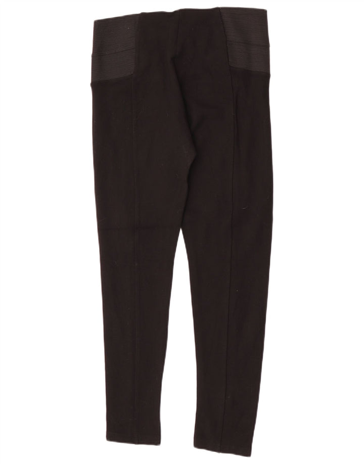 Zara Dame Leggings Stor Sort Colourblock Viscose