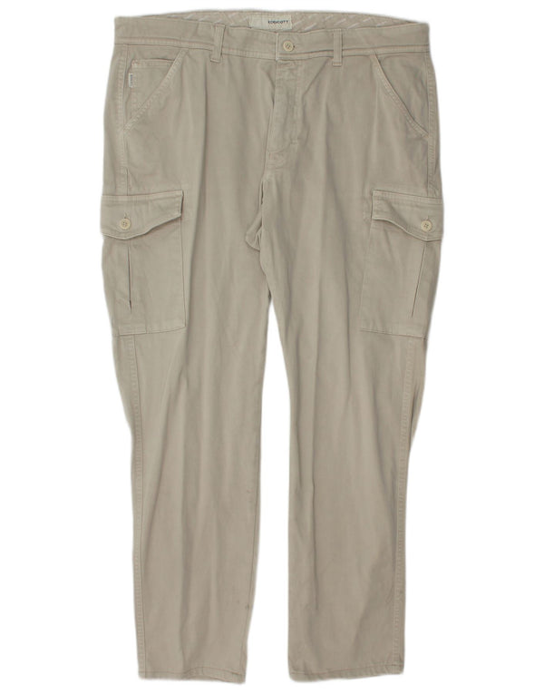 Vintage Herre Slim Cargo Bukser IT 54 2XL W36 L29 Grå Bomuld