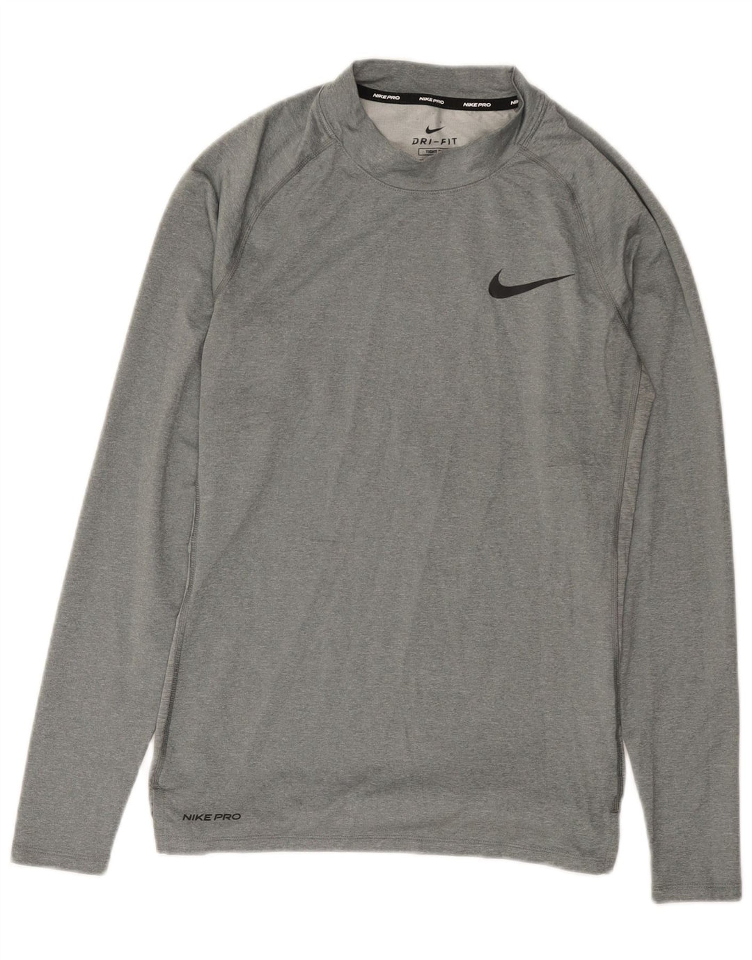 Nike Herre Dri Fit Top Langærmet Medium Grey Polyester