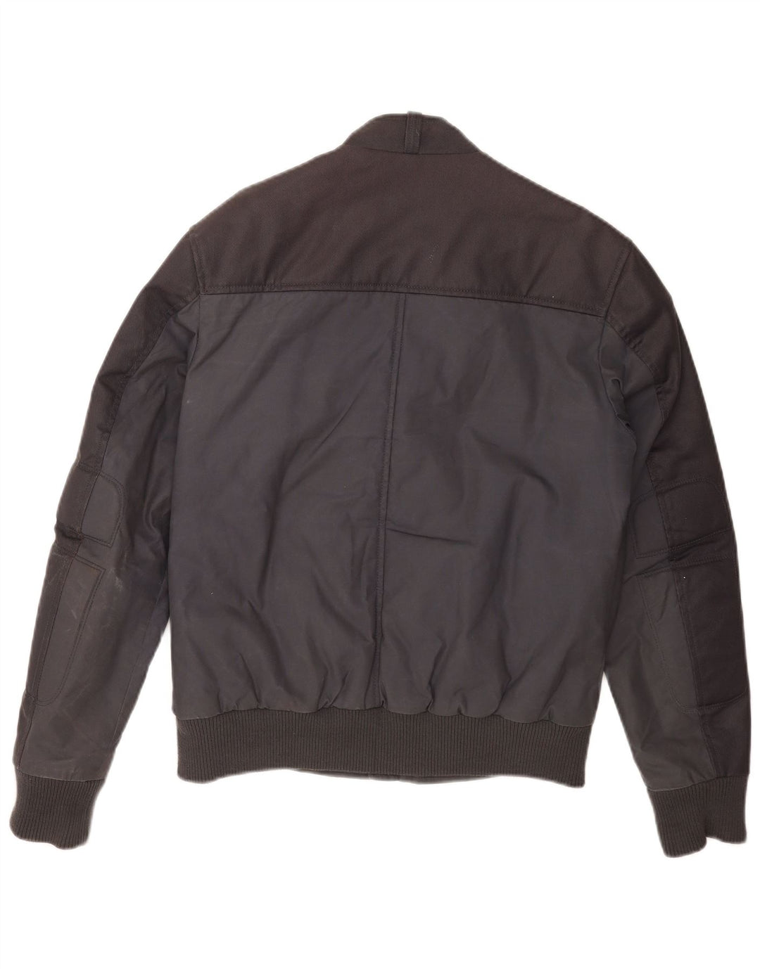 Energie Herre Bomber Jacket UK 38 Medium Navy Blue Colourblock Cotton