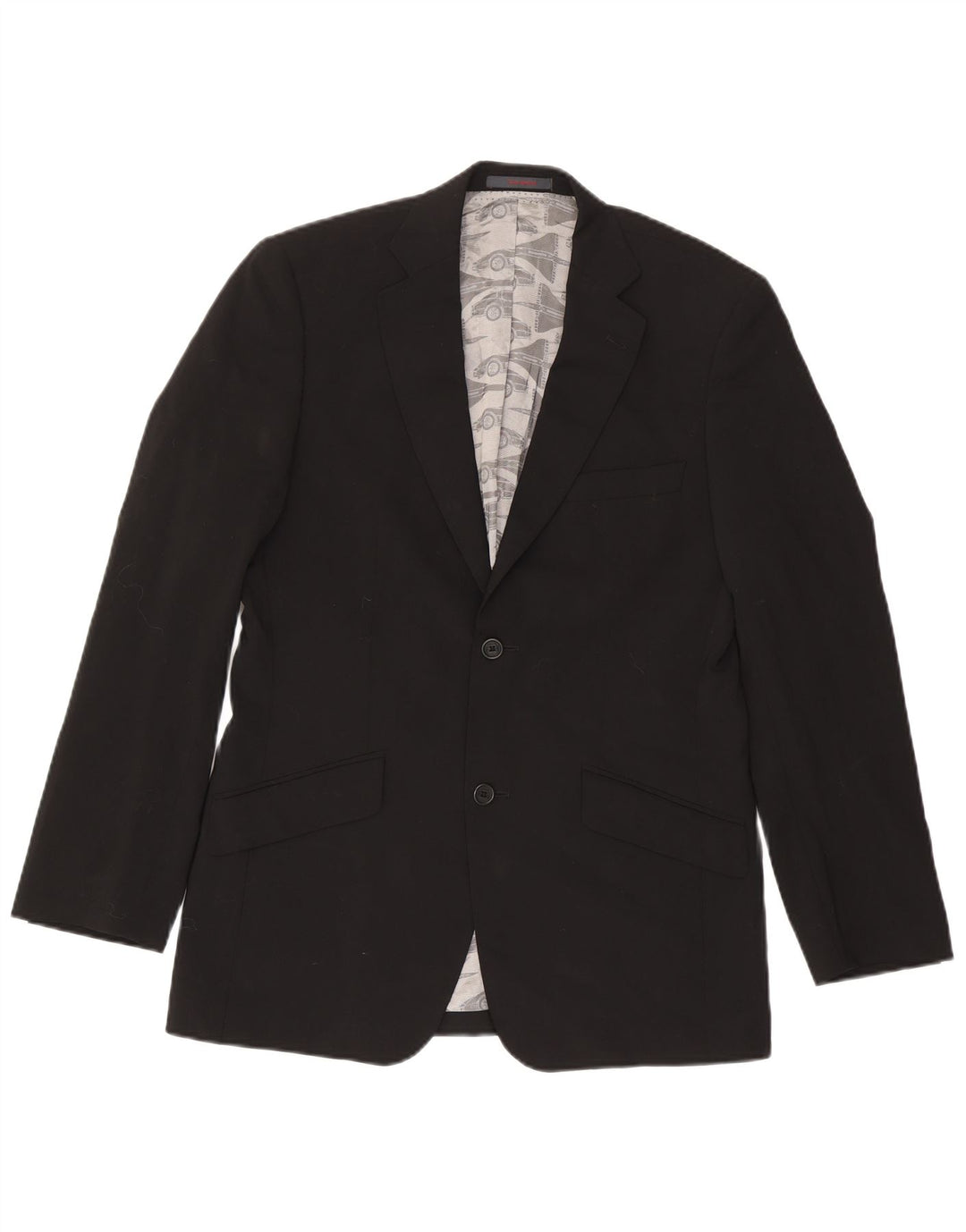 Ted Baker Herre 2-knaps blazerjakke UK 38 Medium Sort Uld