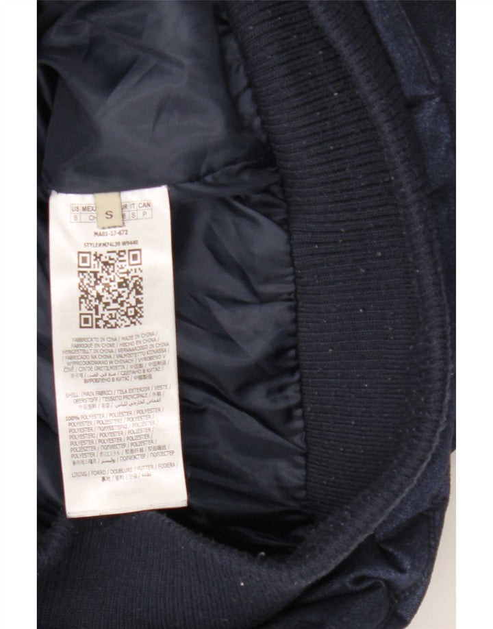 Guess Herre hættepolstret jakke UK 36 Small Navy Blue Polyester