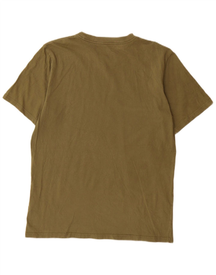 Carhartt Herre grafisk T-shirt Top Medium Khaki Bomuld