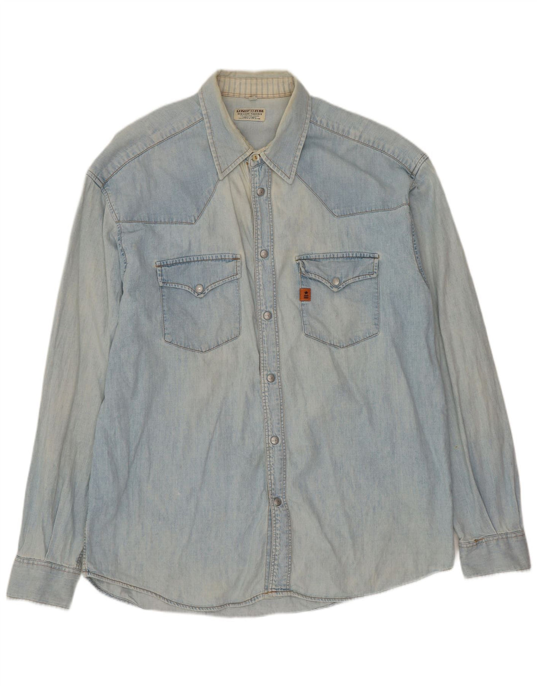 UNIFORM Herre Denim Shirt XL Blå