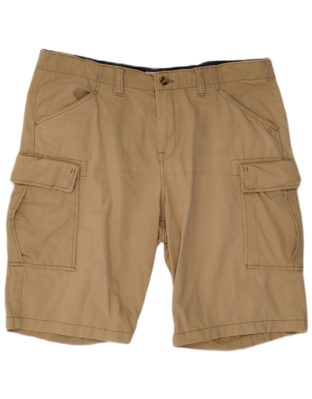 Timberland Herre Cargo Shorts W38 XL Beige Bomuld