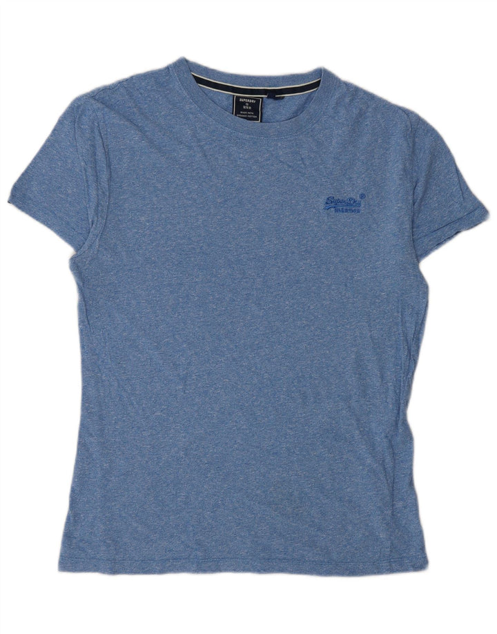Superdry T-shirt top til mænd, lille blå bomuld