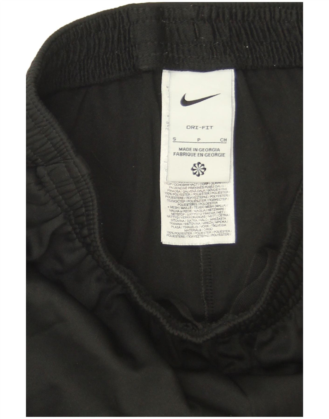 Nike Herre Dri Fit træningsdragt Bukser Small Black Colourblock Polyester