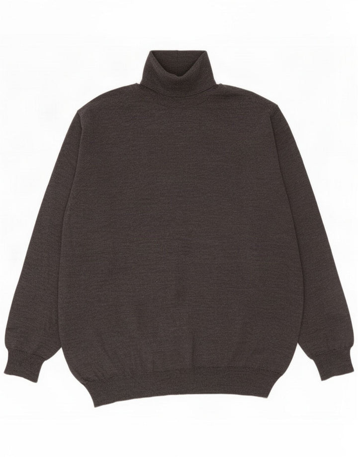 Bramante Mens Roll Neck Jumper Sweater XL Grey Virgin Wool