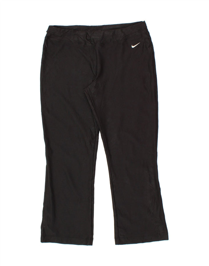 NIKE Womens Tracksuit Trousers US 4/6  Small Black Polyester Vintage Nike and Second-Hand Nike from Messina Hembry 
