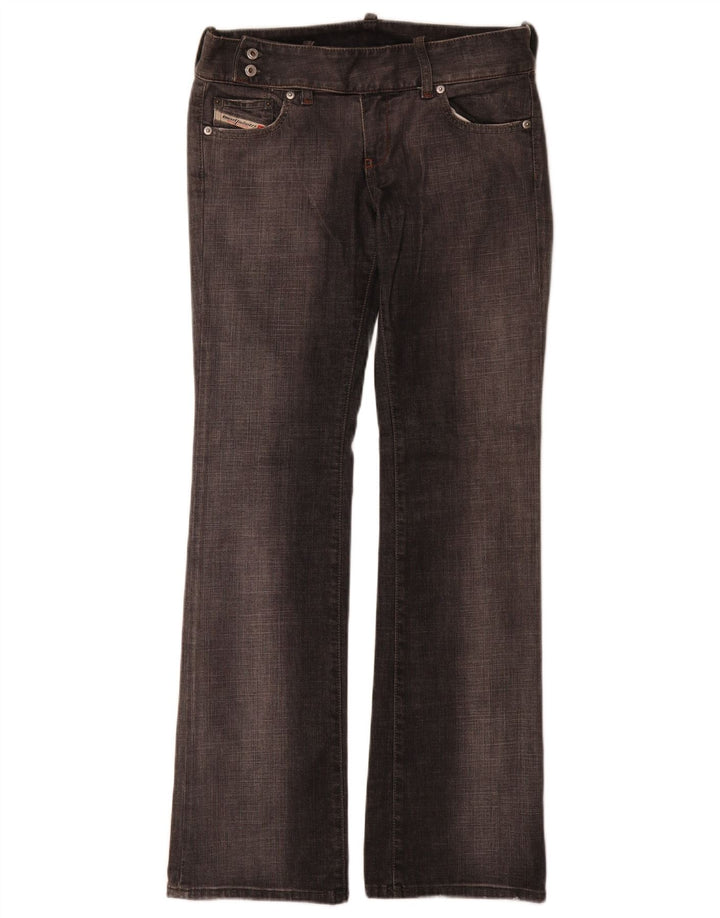Diesel Dame Bootcut Jeans W28 L32 Grå Bomuld
