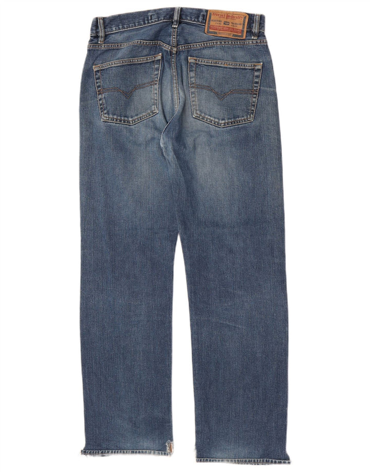 Diesel Straight Jeans til mænd W32 L30 Blå Bomuld