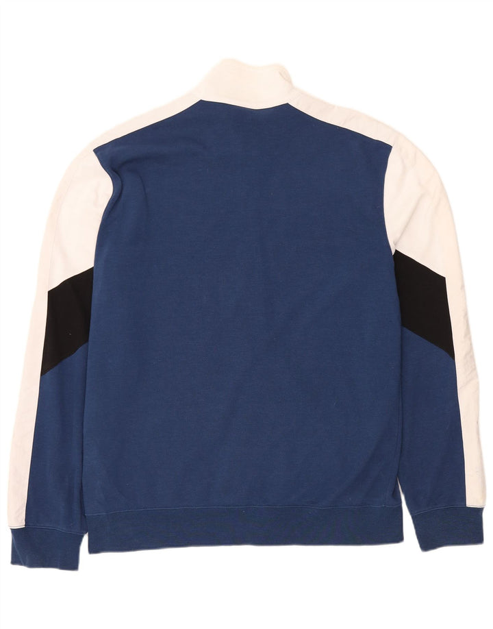 CHAMPION Træningsdragt til mænd Topjakke XL Blå Colourblock Bomuld