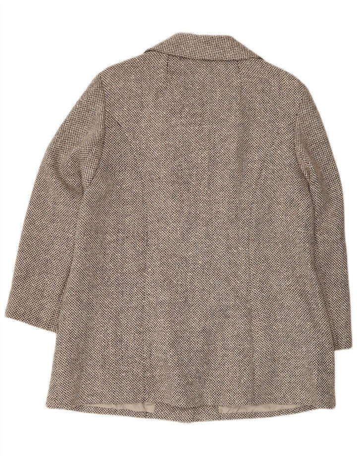 Hucke Dame 4-knaps blazerjakke UK 14 Medium Grey Herringbone
