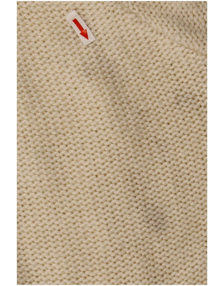 Marks & Spencer Dame Turtle Neck Jumper Sweater UK 16 Large Off White