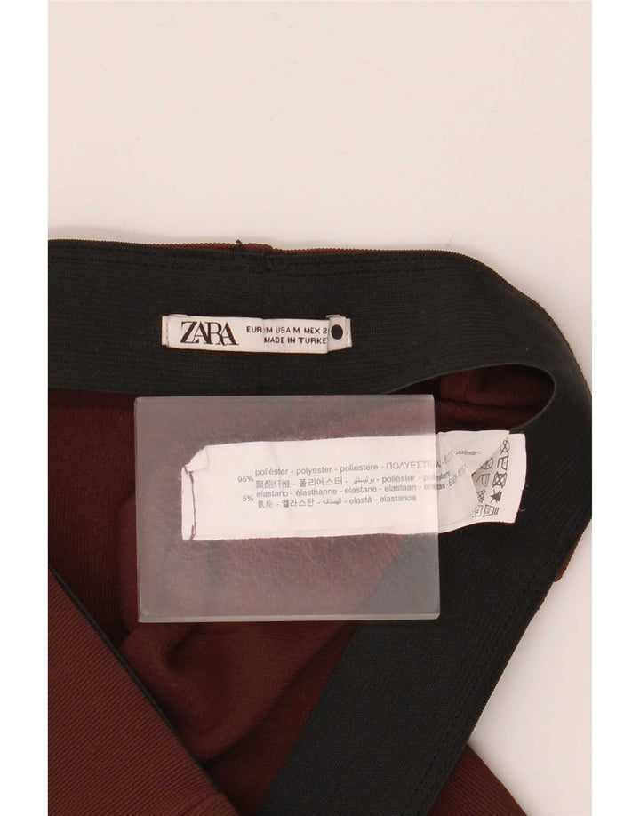 Zara Dame Flare Casual Bukser Medium W28 L32 Brun Polyester